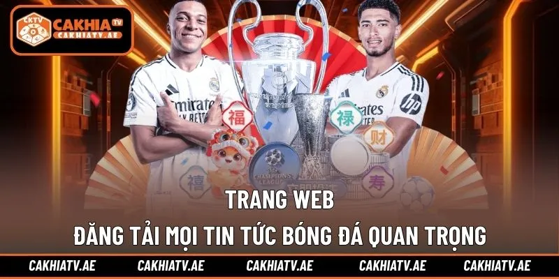 Trang web đăng tải mọi tin tức bóng đá quan trọng