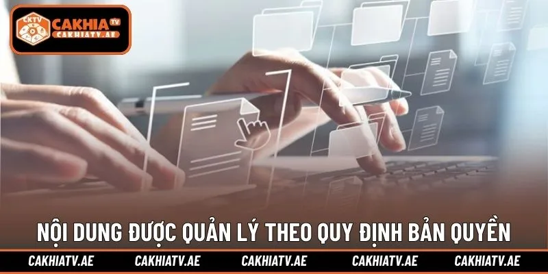 Nội dung trực tiếp được quản lý theo quy định bản quyền