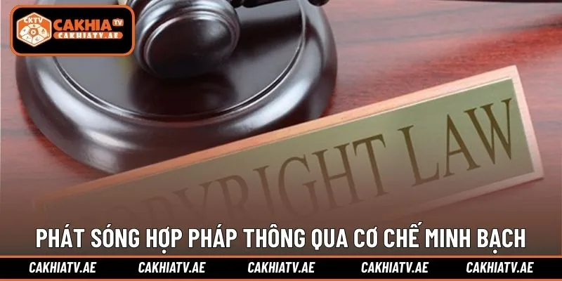 Phát sóng hợp pháp thông qua cơ chế cấp phép minh bạch